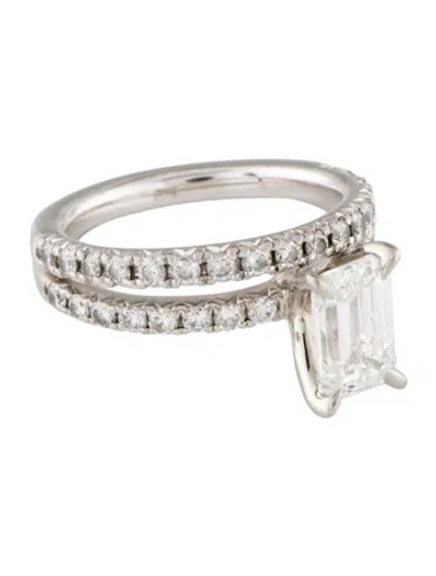 Pre-owned Brilliant Earth Platinum 1.57ct Lab-grown Diamond Engagement Set In Multi