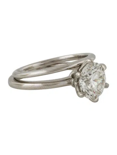 Pre-owned Brilliant Earth Platinum 3.09ct Lab-grown Diamond Esme Engagement Wedding Set In Multi