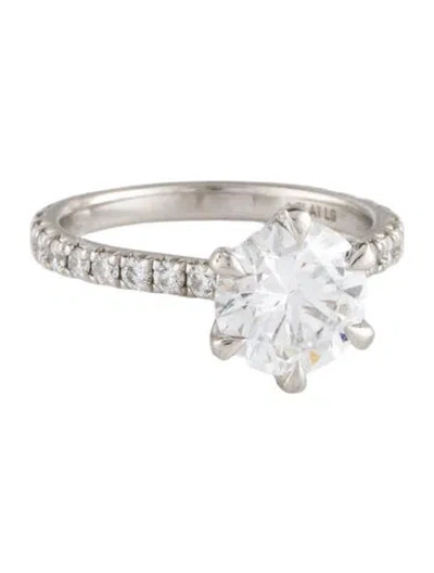 Pre-owned Brilliant Earth Platinum 3.13ct Lab-grown Diamond Engagement Ring In Multi
