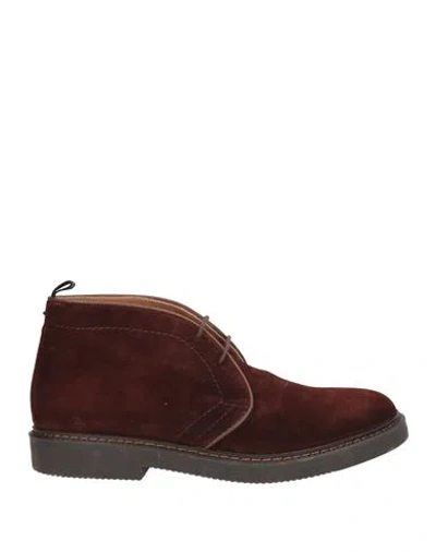Brimarts Man Ankle Boots Chocolate Brown Size 11 Soft Leather