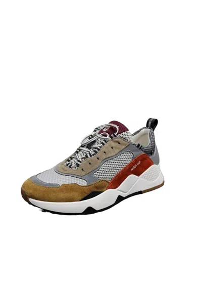 Brimarts Men Runner Shoes In Camel/rust In Multi