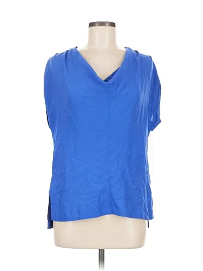 Pre-owned Brina & Em Sleeveless Blouse In Blue