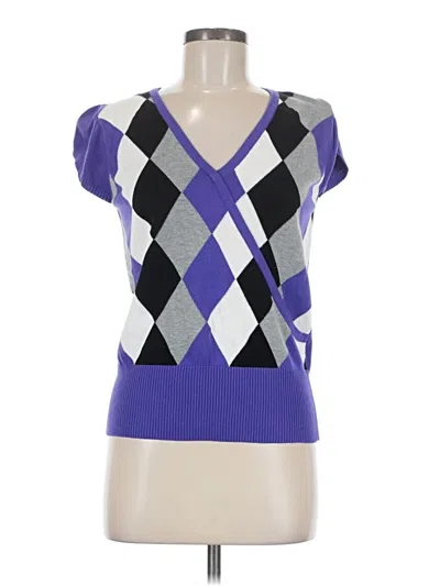 Pre-owned Brina & Em Sweater Vest In Purple