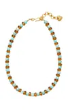 Brinker & Eliza Astrid 24k Gold-plated Turquoise Necklace