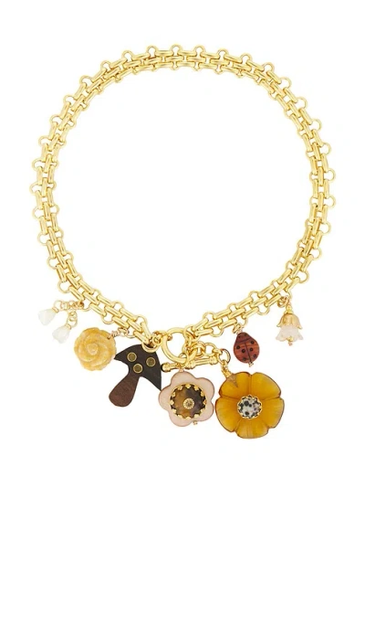 Brinker & Eliza Desert Bloom Necklace In Gold Multi