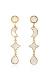 Brinker & Eliza Flynn 14k Gold-plated Mother-of-pearl Earrings In Gold