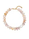 Brinker & Eliza Gold-plated Emma Pearl Necklace In Multicolour