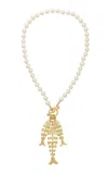 Brinker & Eliza Harbor 24k Gold-plated Pearl Necklace