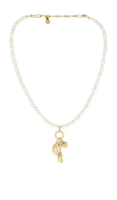 Brinker & Eliza Lucky Bean Necklace In Gold