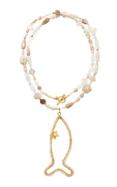 Brinker & Eliza Marguerite 24k Gold-plated Opal Necklace
