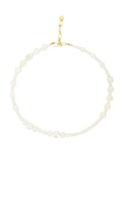 Brinker & Eliza Morning Glow Necklace In Pearl