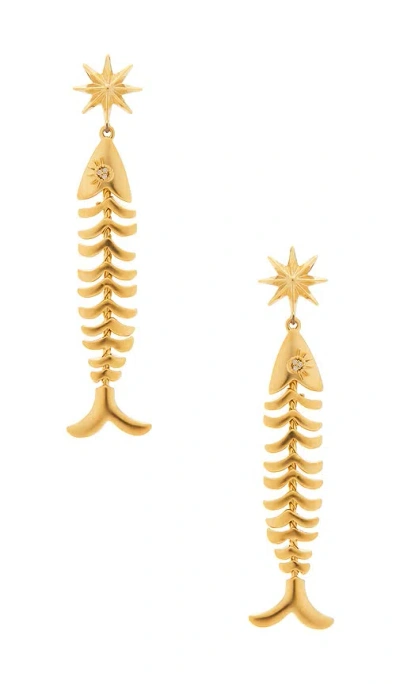 Brinker & Eliza Pesca Earrings In Gold