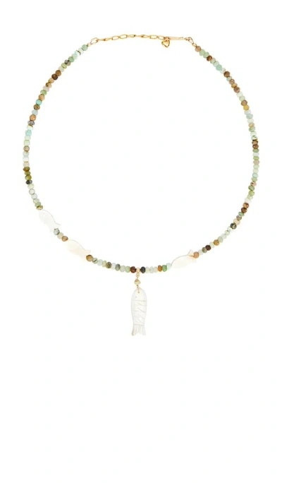 Brinker & Eliza Puglia Necklace In Green