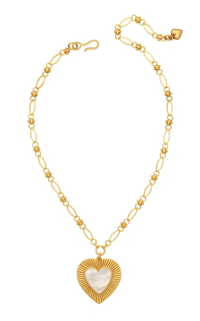 Brinker & Eliza Pure Bliss 24k Gold-plated Mother-of Pearl Necklace