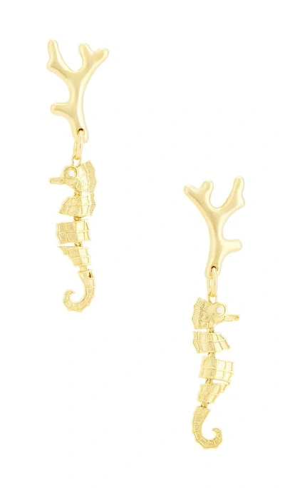 Brinker & Eliza Tidal Earrings In Gold