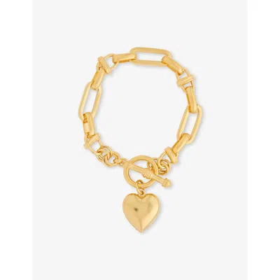 Brinker & Eliza Womens Barbie 24ct Antique Gold-plated Stainless-steel Bracelet