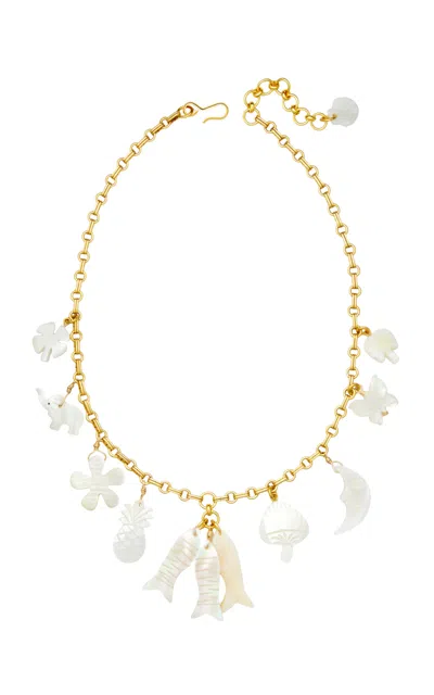 Brinker & Eliza All Swept Up 24k Gold-plated Necklace In Gold