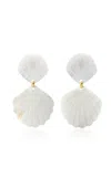 Brinker & Eliza Caspia Mother-of-pearl Earrings In White