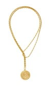 Brinker & Eliza Fauna Necklace In Metallic Gold