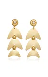 Brinker & Eliza High Tide Gold-plated Earrings In Gold
