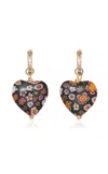 BRINKER & ELIZA HIGHER LOVE GOLD-PLATED EARRINGS