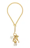 Brinker & Eliza Mermaid's Memento Gold-plated Necklace