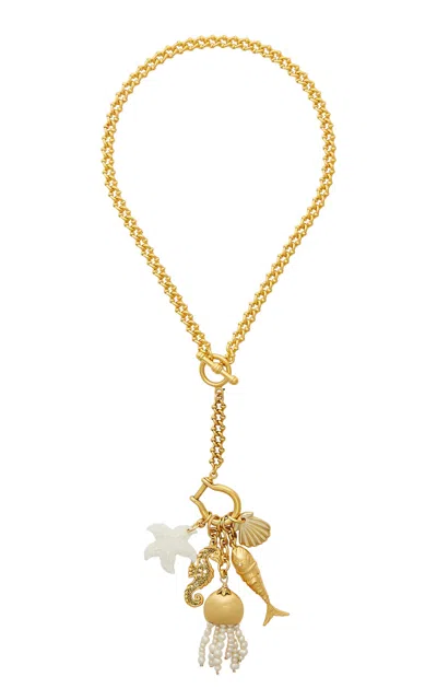 Brinker & Eliza Mermaid's Memento Gold-plated Necklace