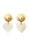 Brinker & Eliza Rainey 24k Gold-plated Mother-of-pearl Earrings