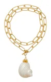 Brinker & Eliza Sirena Gold-plated Shell Necklace