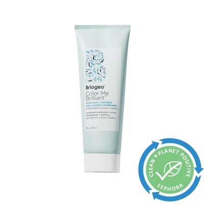 Briogeo Color Me Brilliant Mushroom + Bamboo Color Protect Conditioner 8 oz / 236 ml In Blue
