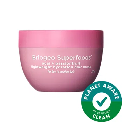 Briogeo Mini Superfoods Acai + Passionfruit Lightweight, Hydrating Hair Mask For Fine Hair 2 Oz/59 ml