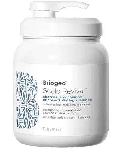 Briogeo Scalp Revival Charcoal + Coconut Oil Micro-exfoliating Shampoo Jumbo, 32 Oz. In Transparent