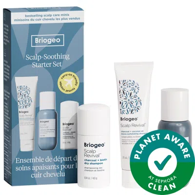Briogeo Scalp Revival Moisture + Detox + Refresh Minis Kit For Dry, Flaky Scalp
