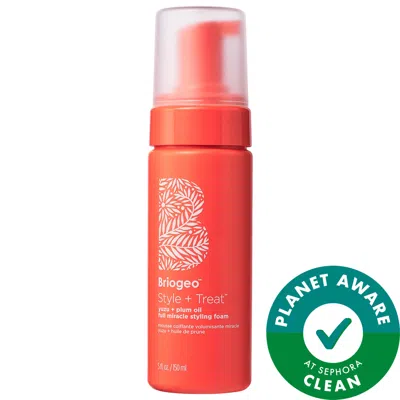 Briogeo Style + Treat Yuzu + Plum Oil Hair Styling Texture Foam In Transparent