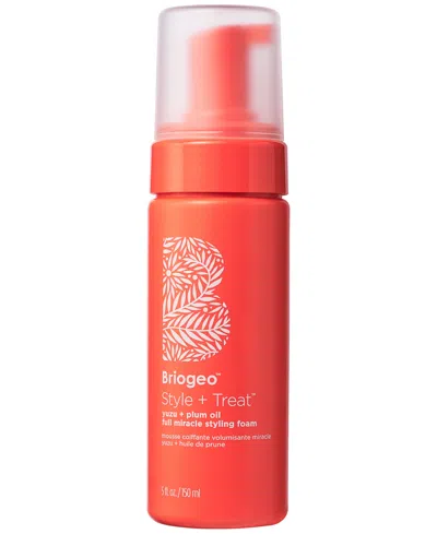 Briogeo Style + Treat Yuzu + Plum Oil Hair Styling Texture Foam In Transparent