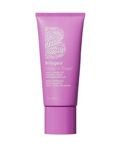 Briogeo Style + Treat Supreme Shine Strengthening & Styling Oil For Thick Hair 3 Oz/88 ml In Yellow