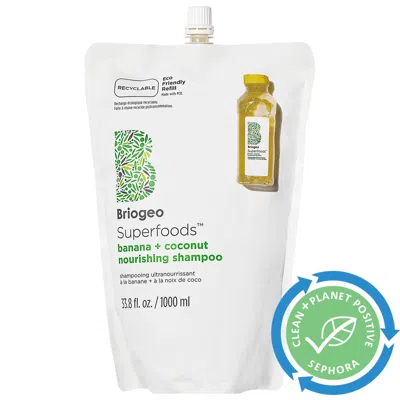 Briogeo Superfoods Banana + Coconut Nourishing Shampoo 33.8 oz / 1000 ml In White