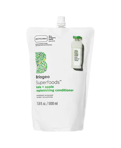 Briogeo Superfoods Matcha + Apple Refreshing Conditioner, 33.8 Oz. In Transparent