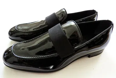 Pre-owned Brioni $1400  Black Patent Leather Tuxedo Smoking Shoes Size 9 Us 42 Euro 8 Uk