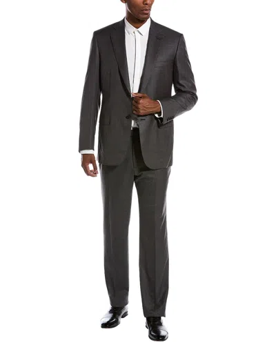 Brioni 2pc Wool Suit In Grey