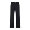 Brioni Cotton Straight-leg Trousers In Black