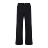 Brioni Cotton Straight-leg Trousers In Black
