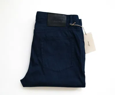 Pre-owned Brioni $675  Midnight Blue Thin Stretchy Cotton Blend Jeans Pants 32 Us 48 Euro