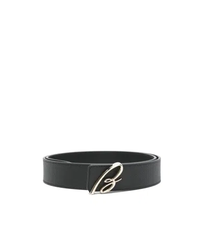 Brioni Adjustable Waist Belt In Black