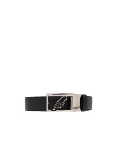 Brioni Adjustable Waist Belt In Black