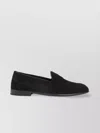Brioni Almond Toe Suede Leather Penny Loafers