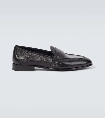 Brioni Loafers Appia Aus Leder In Schwarz