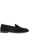 Brioni Almond Toe Suede Leather Penny Loafers
