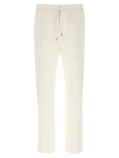 Brioni Trousers Straight Leg Elastic Waistband In Neutral