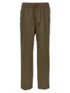 Brioni 'asolo' Trousers Featuring Elastic Waistband In Brown